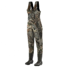 Camo Neoprene Hunting Chest Wader with Rubber Boots from China
